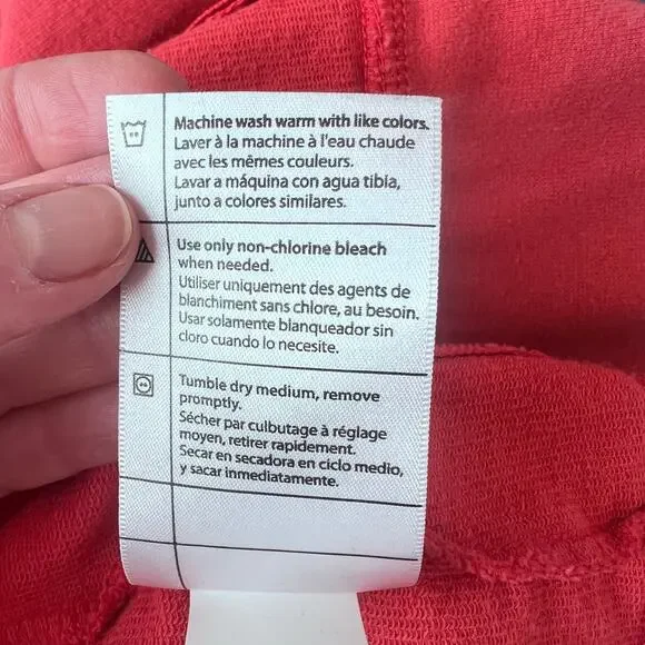 Women's Red Zip-Up Hoodie - Picture 9 of 12